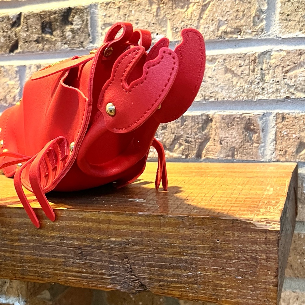 LOUIE Lobster Bag 3D Statement Purse Coastal Beach Nautical,2 Straps Incl.Quirky - Picture 4 of 9